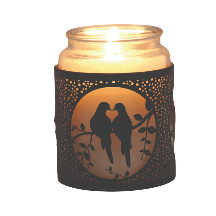 Aroma Black Doves Tealight Wax Melter and Candle Holder