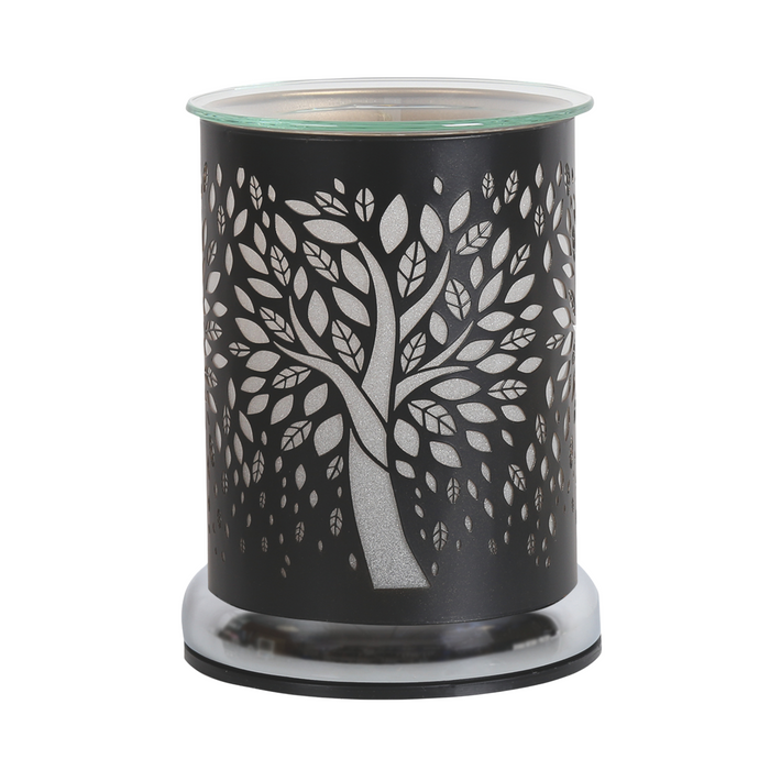 Aroma Black Silhouette Tree of Life Touch Electric Wax Melt Warmer