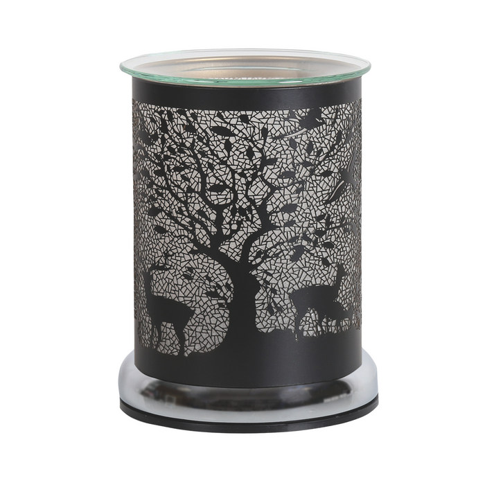 Aroma Black Silhouette Woodland Deer Touch Electric Wax Melt Warmer