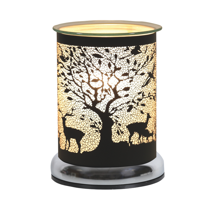 Aroma Black Silhouette Woodland Deer Touch Electric Wax Melt Warmer