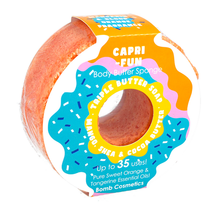 Bomb Cosmetics Capri-Fun Body Buffer Soap Sponge