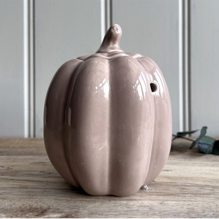 Ceramic Pumpkin Wax Melt Burner with Lid