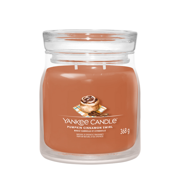 Yankee Candle Pumpkin Cinnamon Swirl Signature Medium Jar