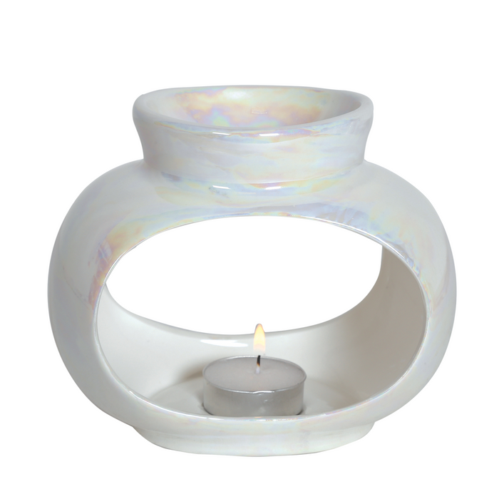 Aroma Oval Lustre Single Wax Melt Burner