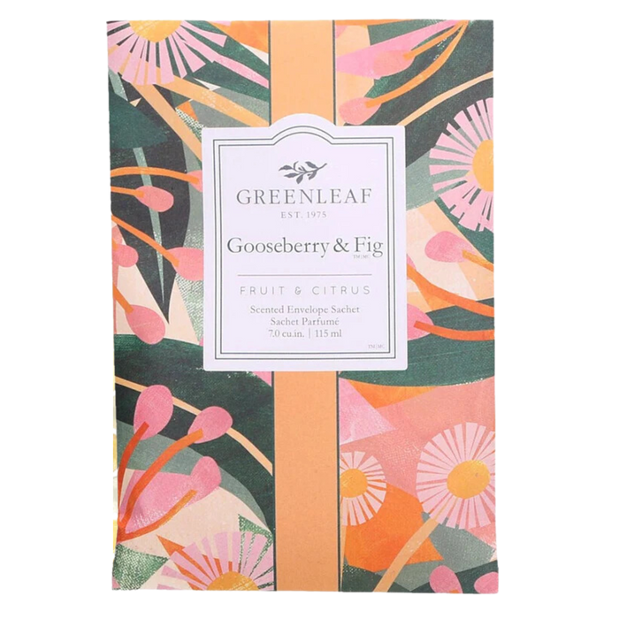 Greenleaf Gooseberry & Fig Large Scented Fragrance Sachet