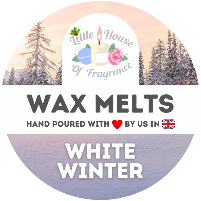 Little House of Fragrance White Winter Wax Melt Tart