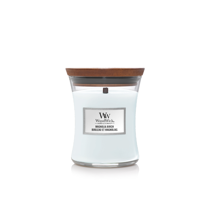 WoodWick Magnolia Birch Medium Jar Candle