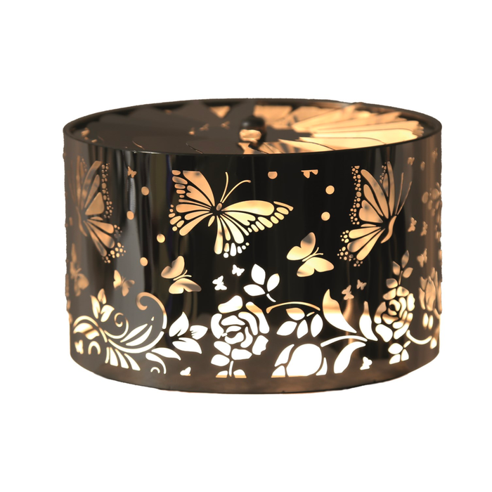 Aroma Silver Butterfly Carousel Candle Shade