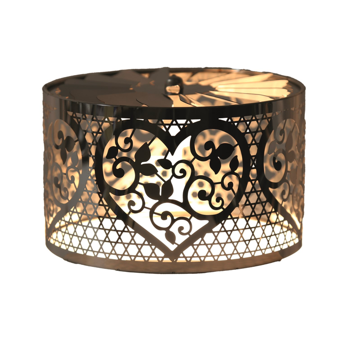 Aroma Silver Heart Carousel Candle Shade